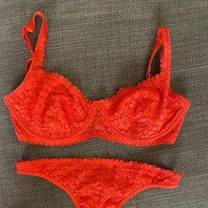 Balconette underwire bra unlined matching set 34D Out From Under